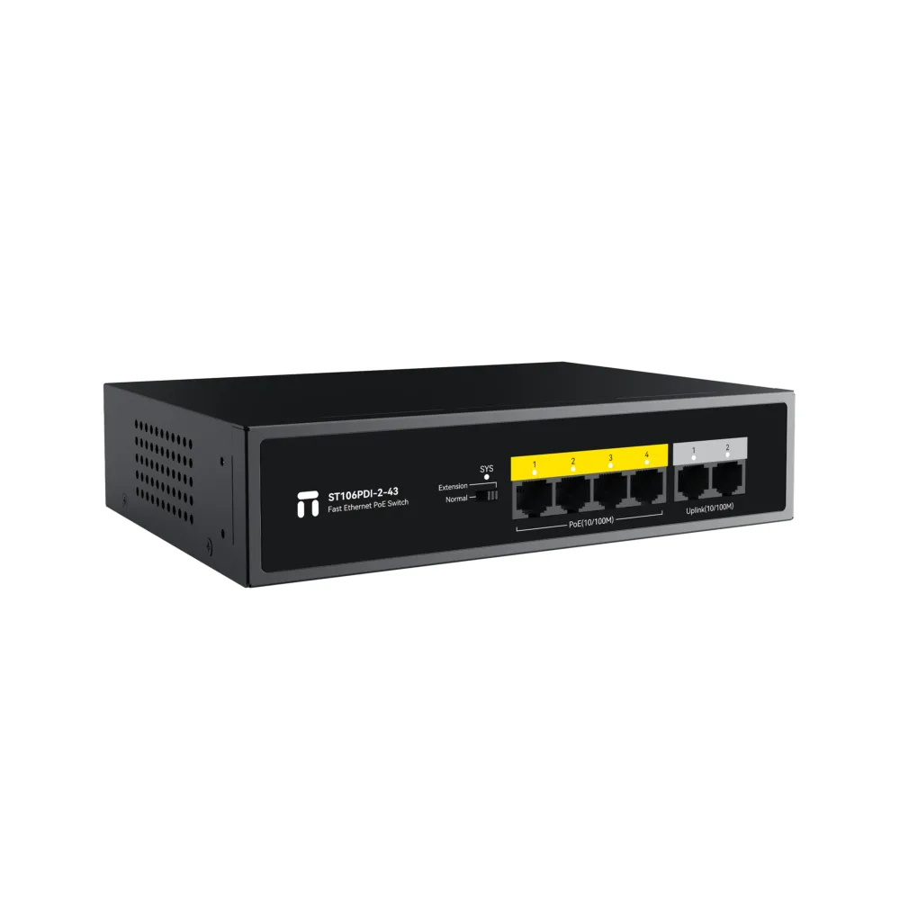4 poe + 2 uplink ports on netis st106pdi 2 43 fast ethernet switch   wavetech solutions limited