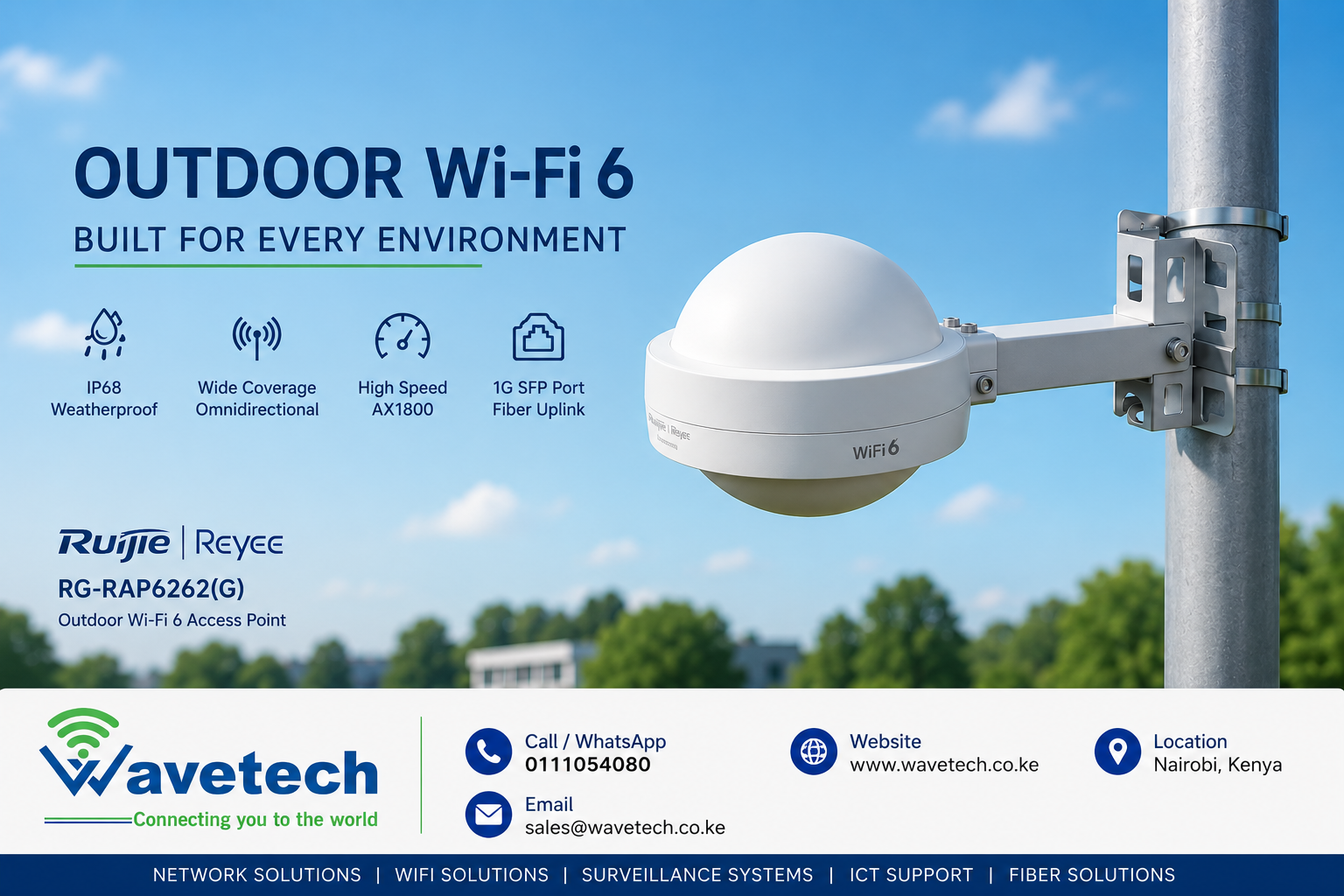 Outdoor Wifi6 Wavetech Solutions Limited Outdoor wifi 6 wavetech solutions limited